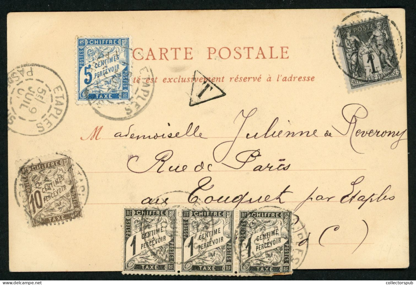 1901. Nice Postcard With Postage Due Stamps - Covers & Documents