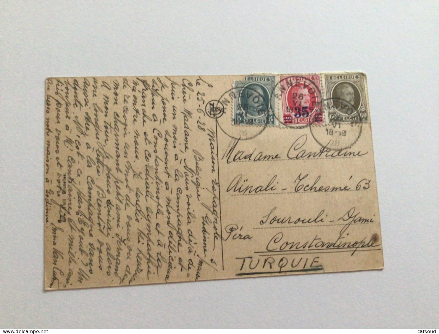 Carte Postale Ancienne (1928) Godinne Maison Espagnole - Yvoir