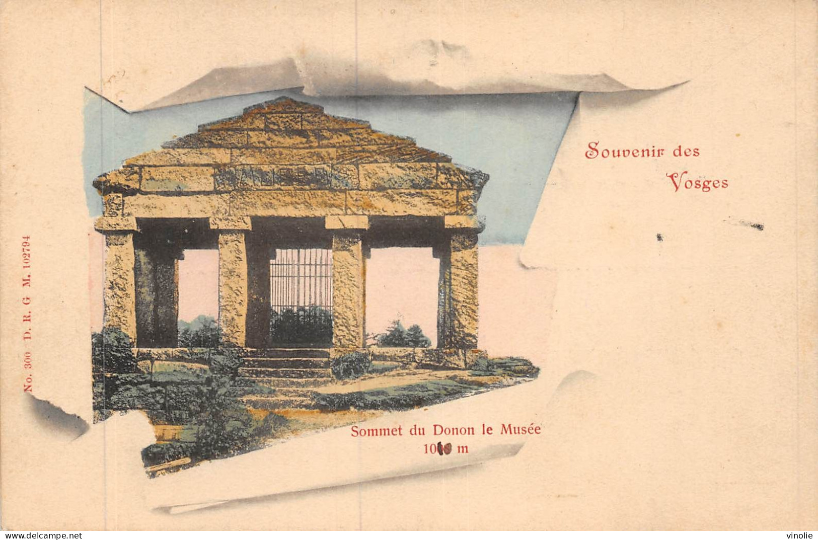 P-24-Mi-Is-2140 : LE SOMMET DU DONON. SOUVENIR DES VOSGES. CARTE PRECURSEUR - Autres & Non Classés