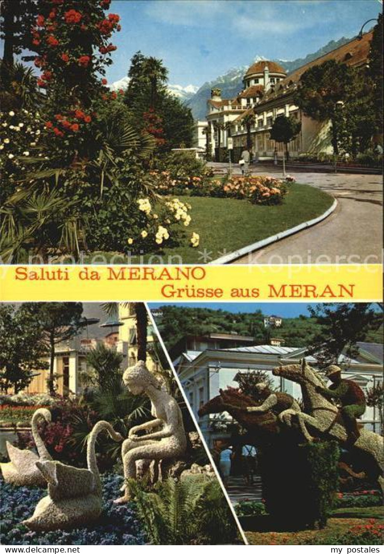 72577315 Meran Merano Kurpromenade Skulpturen Firenze - Autres & Non Classés