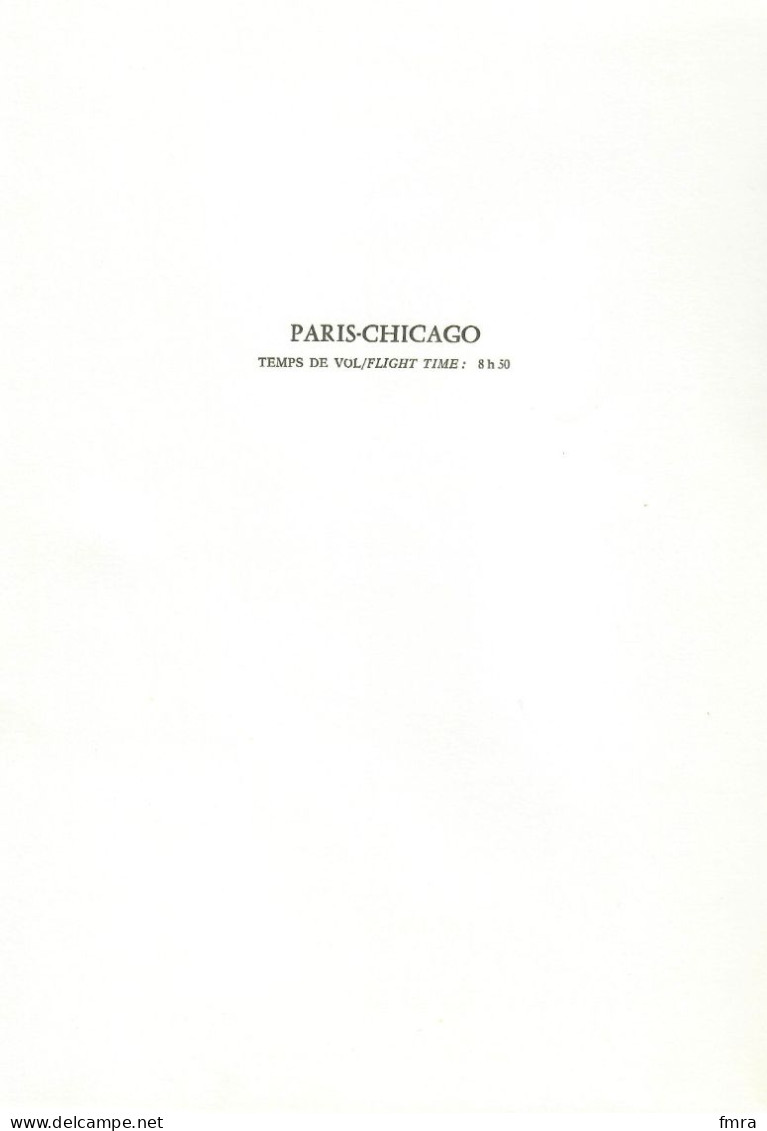 Menu AIR FRANCE Répertoire Des Cafés-Concerts "Tout En Souriant" PARIS-CHICAGO D'après Partition D'Epoque (1988)/GP83AF6 - Menus