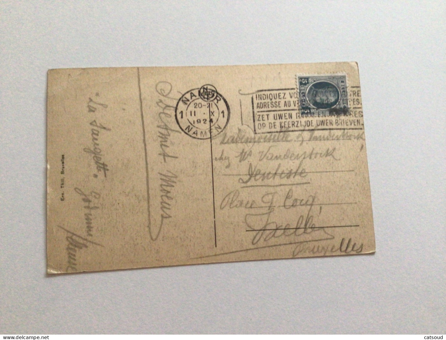 Carte Postale Ancienne (1924) Godinne Sanatorium De Mont-sur-Godinne - Yvoir