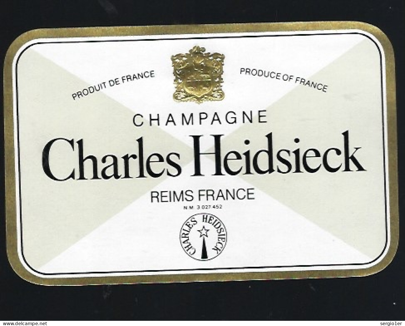 Etiquette Champagne    Charles Heidsieck Reims  Marne 51 - Champagner