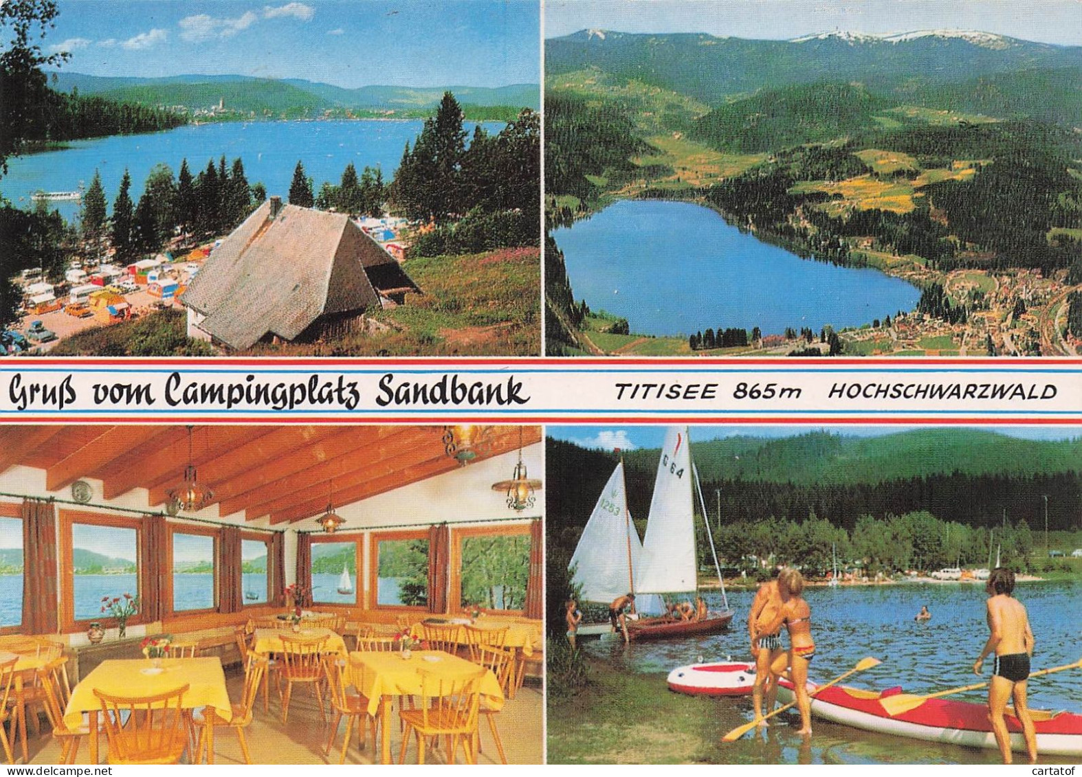 Gruss Vom Campingplatz Sandbank . TITISEE .  HOCHSCHWARZWALD - Autres & Non Classés