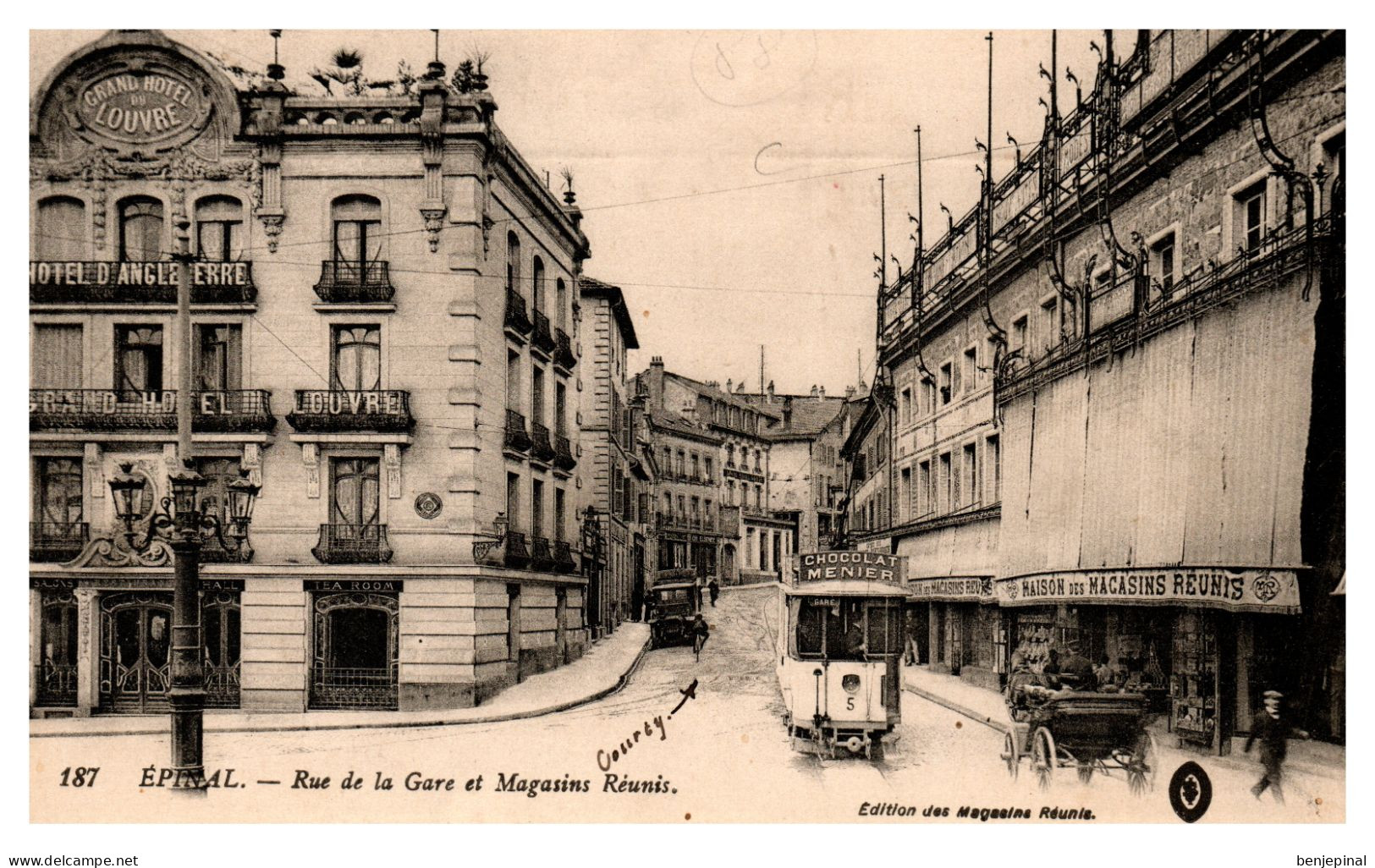 Epinal - Rue De La Gare Et Magasins Réunis (tramway) - Epinal