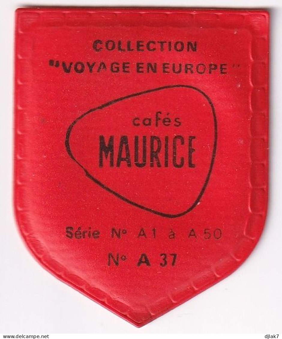 Chromo Plastifié Cafés Maurice Collection Voyage En Europe N° A 37 Dinant - Thé & Café
