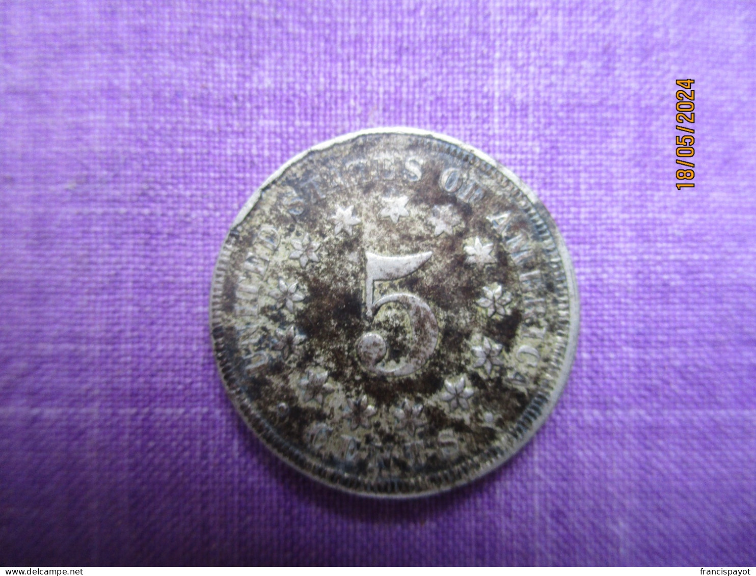 USA Shield 5 Cents 1867 - 1866-83: Shield (Écusson)