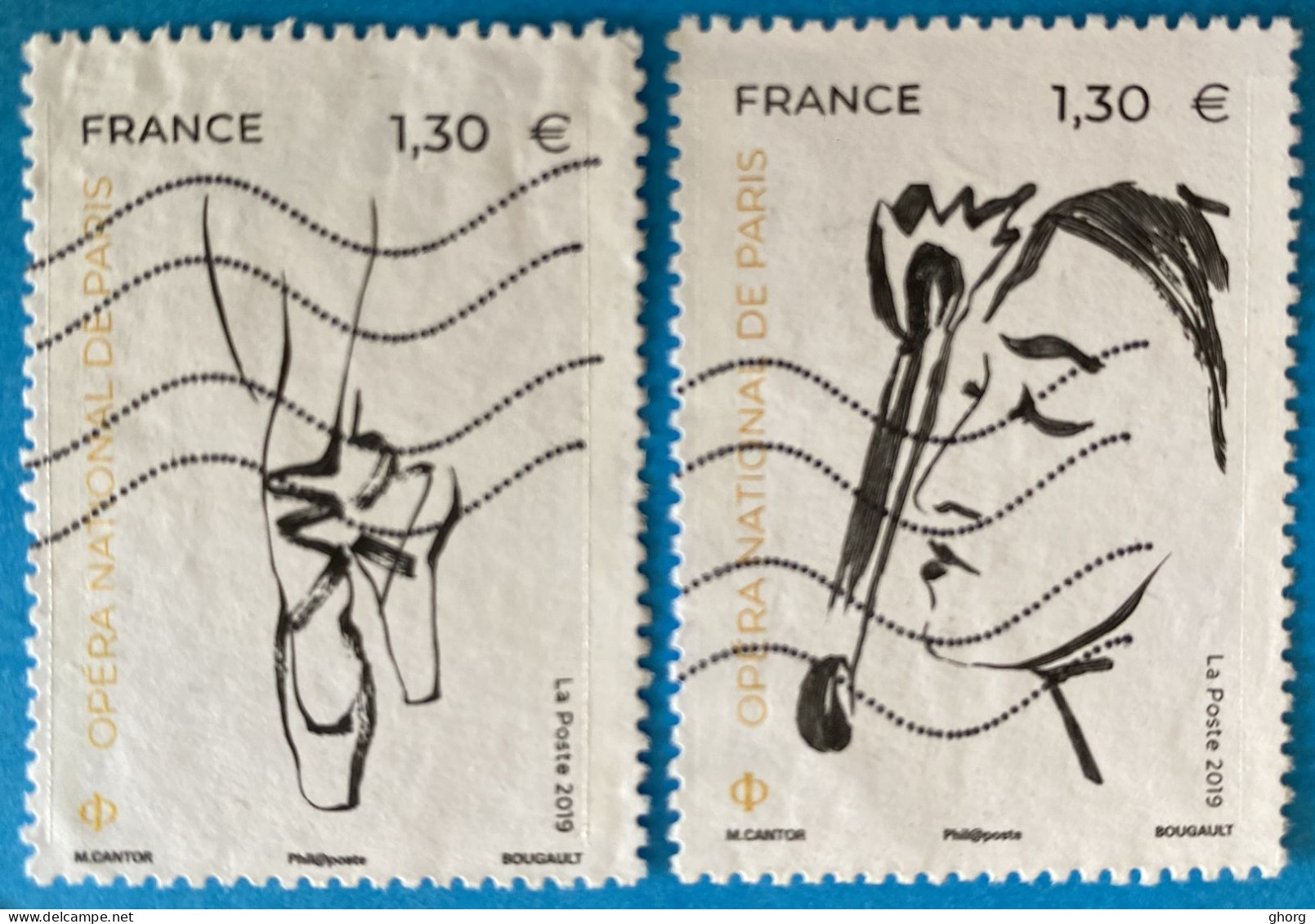 France 2019 : 350e Anniversaire De L'Opéra National De Paris N° 5353 à 5354 Oblitéré - Used Stamps
