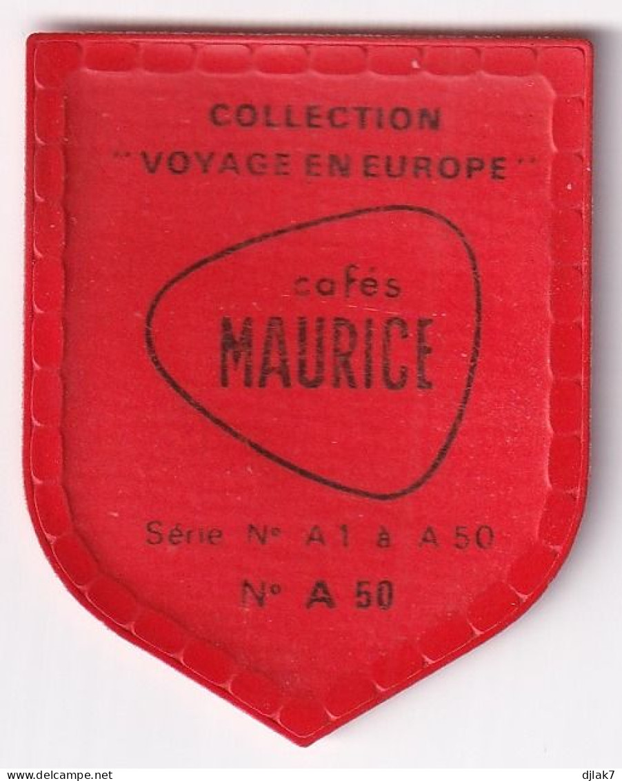 Chromo Plastifié Cafés Maurice Collection Voyage En Europe N° A 50 Echternach - Tea & Coffee Manufacturers