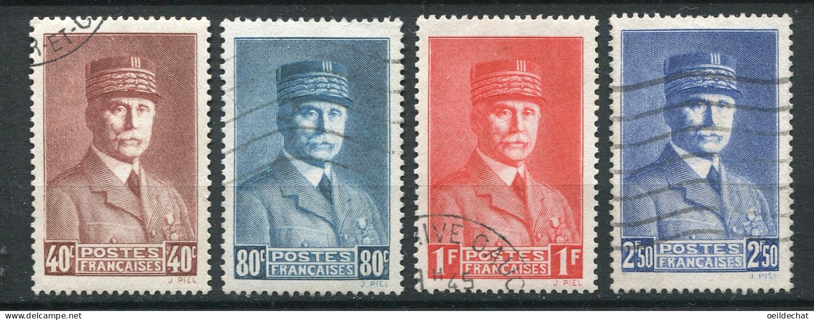 26477 FRANCE N°470/3° Maréchal Pétain  1940  TB - Used Stamps