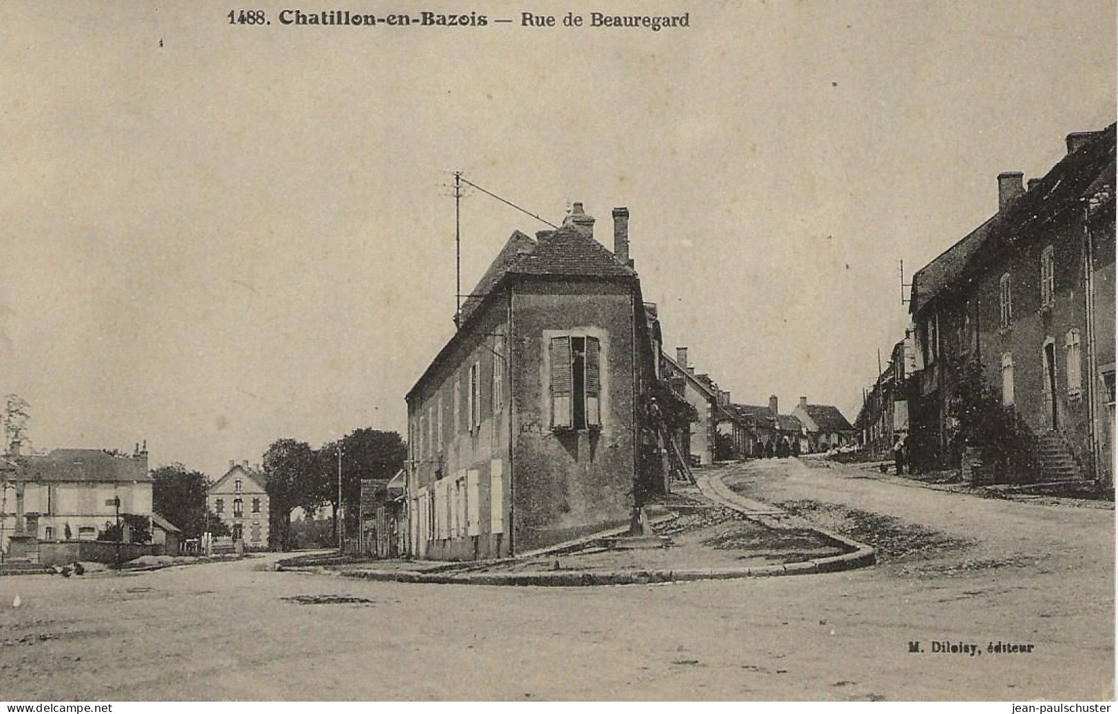 58 -  Chatillon En Bazois - Rue De Beauregard     ** CPA Vierge ** - Chatillon En Bazois