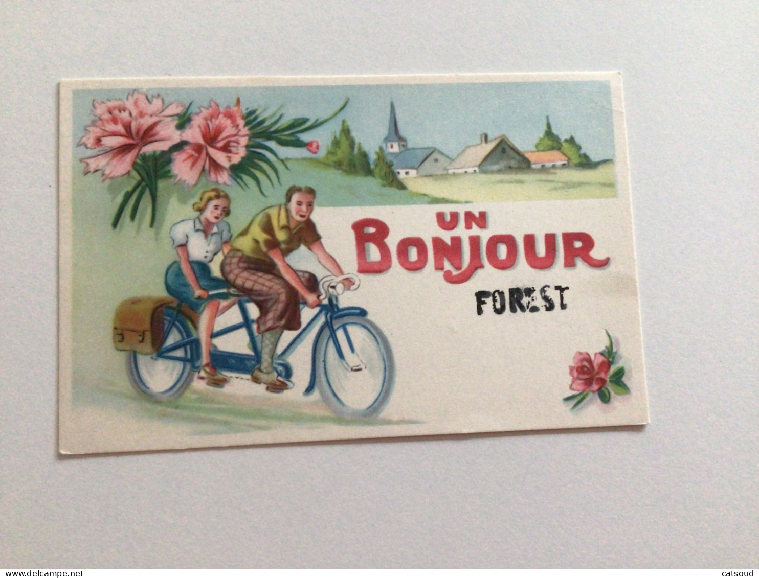 Carte Postale Ancienne Un Bonjour De Forest - Forest - Vorst