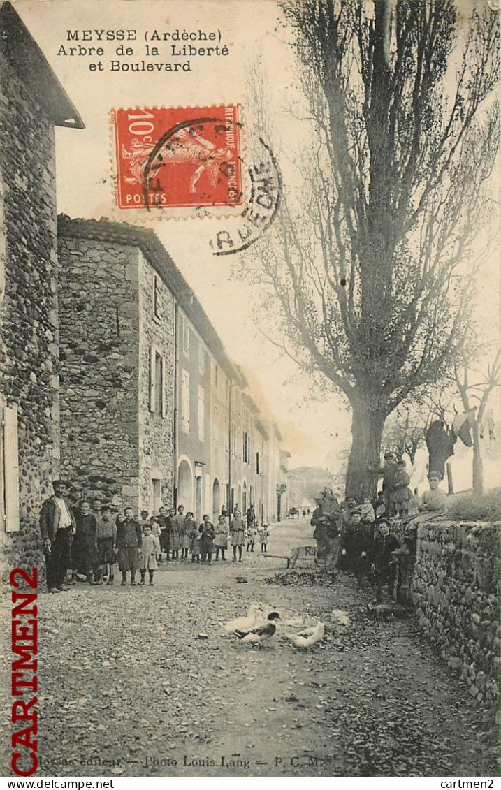 MEYSSE ARBRE DE LA LIBERTE ET BOULEVARD ANIMEE 07 ARDECHE - Autres & Non Classés