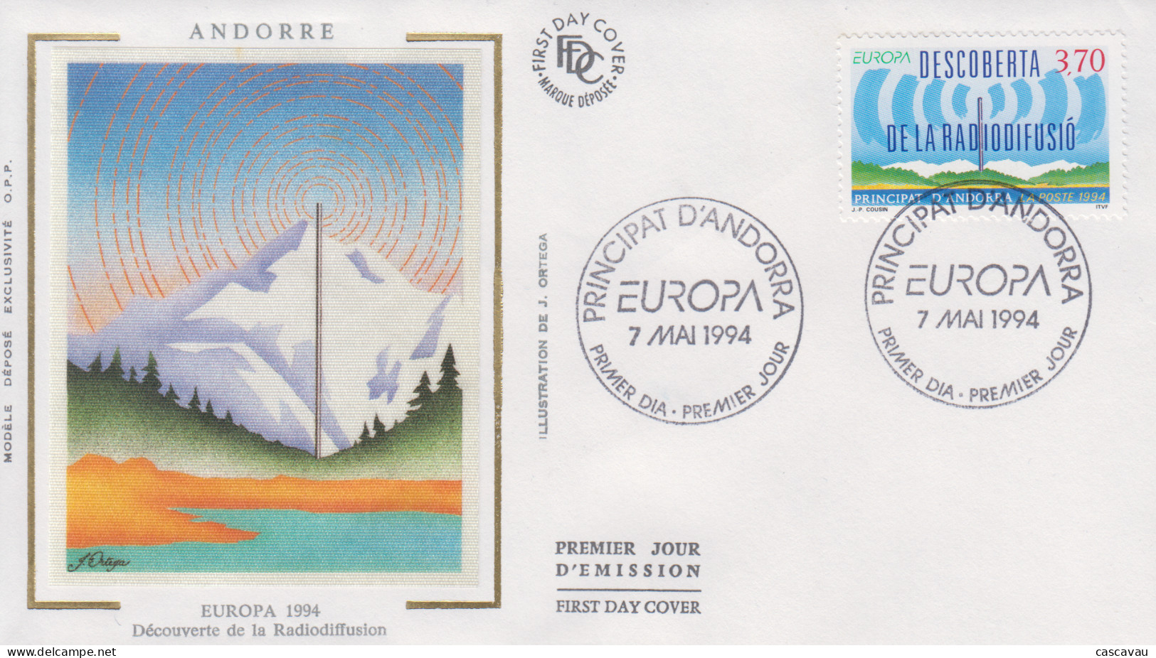 Enveloppe  FDC  1er  Jour   ANDORRE    EUROPA   1994 - FDC