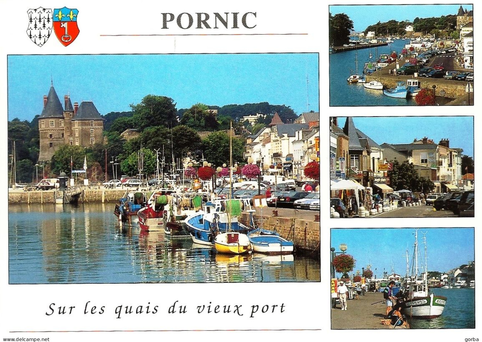 *CPM - 44 - PORNIC - Promenade Sur Les Quais - Blason - Pornic