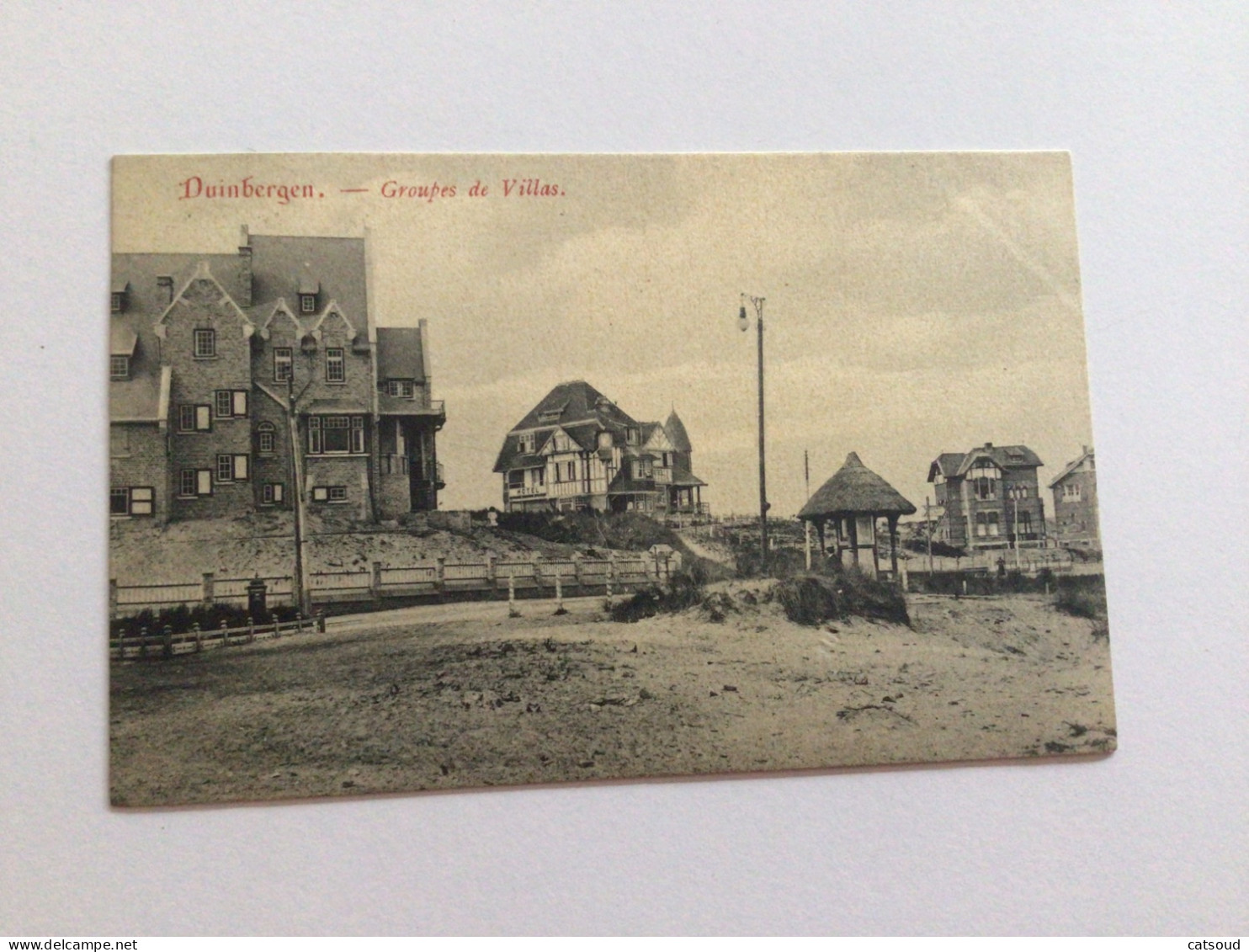 Carte Postale Ancienne (1908) Duinbergen Groupes De Villas - Knokke