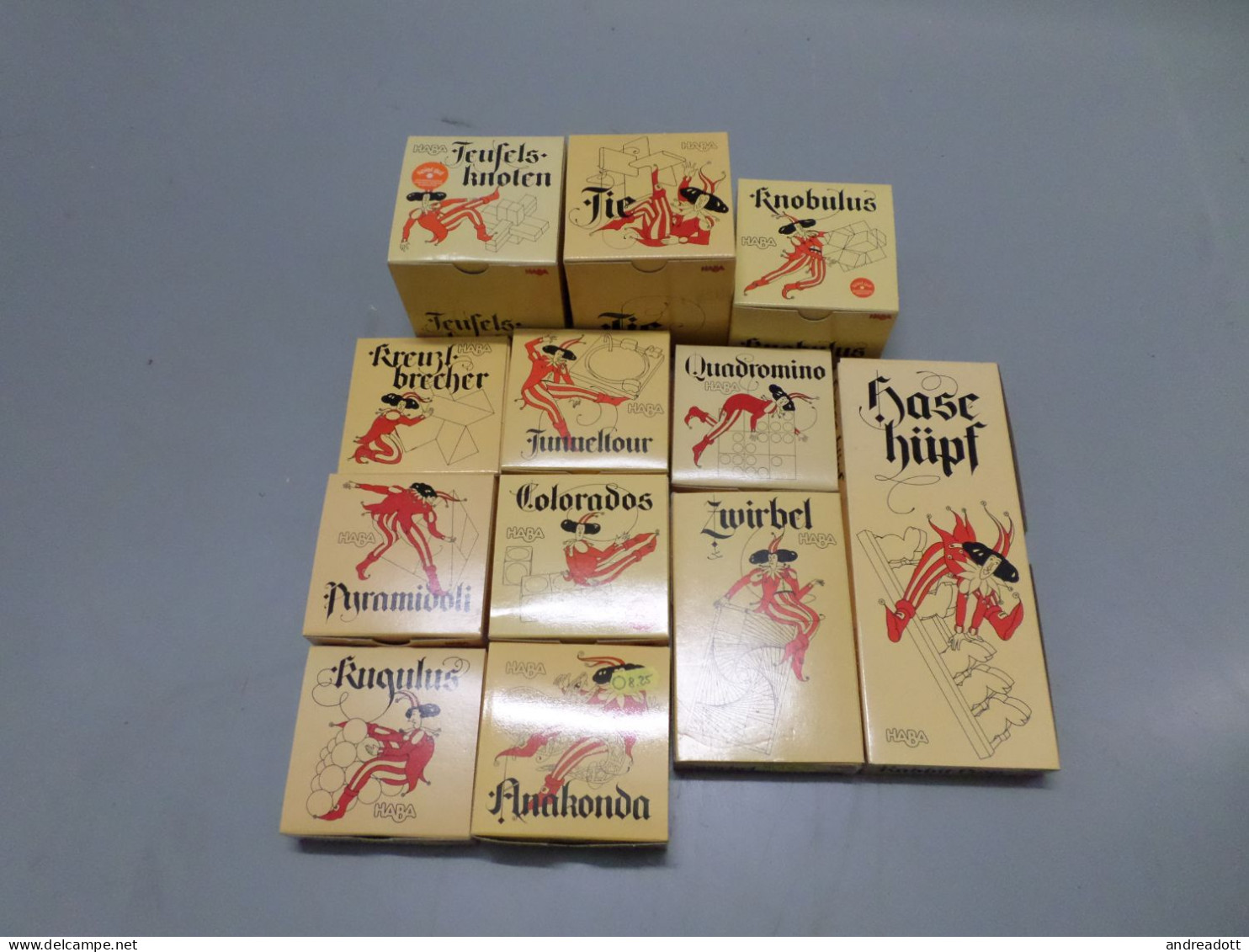 Haba - 12x Geduldspiele - Holz - Vintage - Brain Teasers, Brain Games