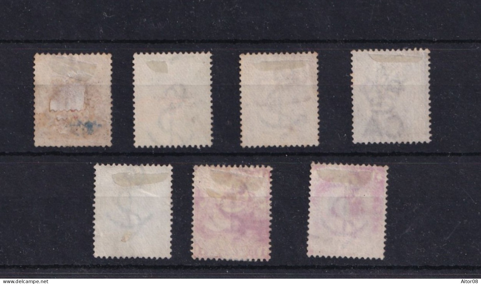 .CAP OF GOOD HOPE .LOT DE TIMBRES OBLITERES DE  1864/82.TRES INTERESSANTS . A VOIR DE PRES .BELLE COTE - Other & Unclassified