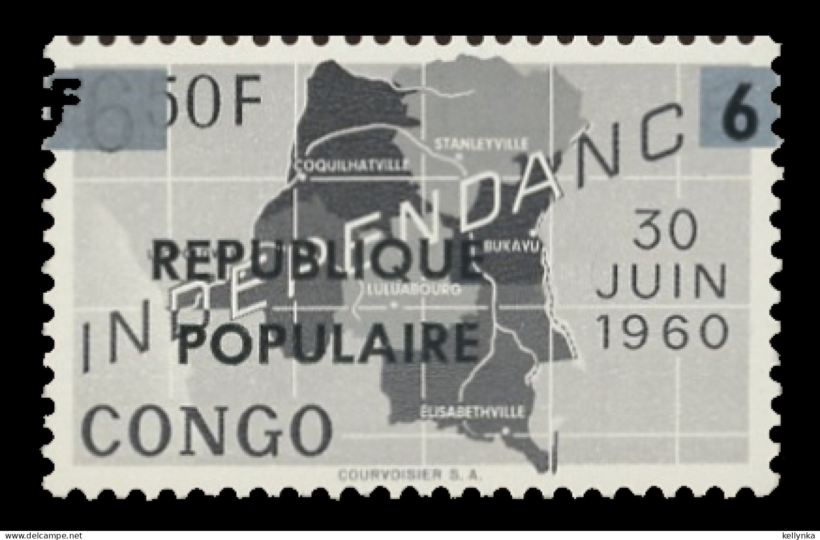Congo - Katanga - Local Overprint - Stanleyville - 28 - Misplaced Overprint - Surcharge Déplacée - 1964 - MNH - Katanga