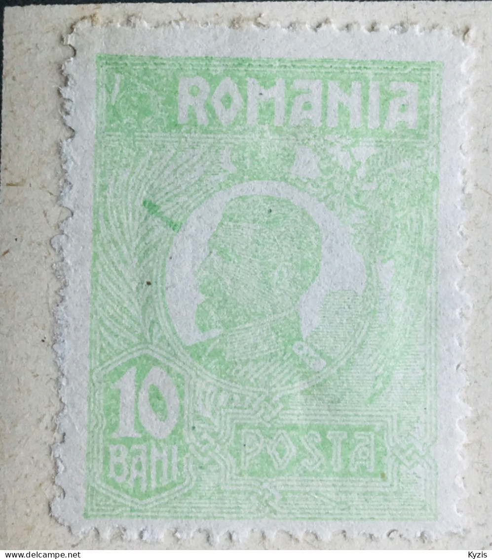 ROUMANIE - FERDINAND 10 BANI - VARIÉTÉ COULEUR ET DÉFAUTS - Unused Stamps