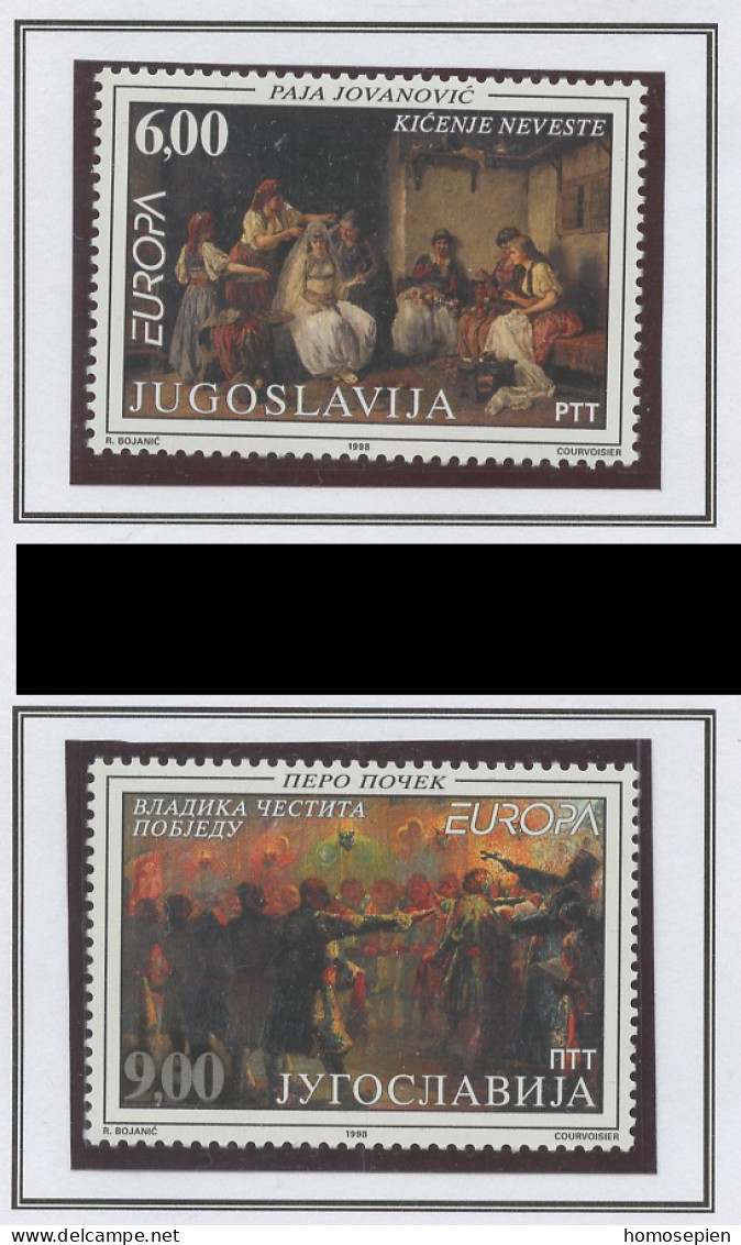 Yougoslavie - Jugoslawien - Yugoslavia 1998 Y&T N°2714 à 2715 - Michel N°2855 à 2856 *** - EUROPA - Neufs