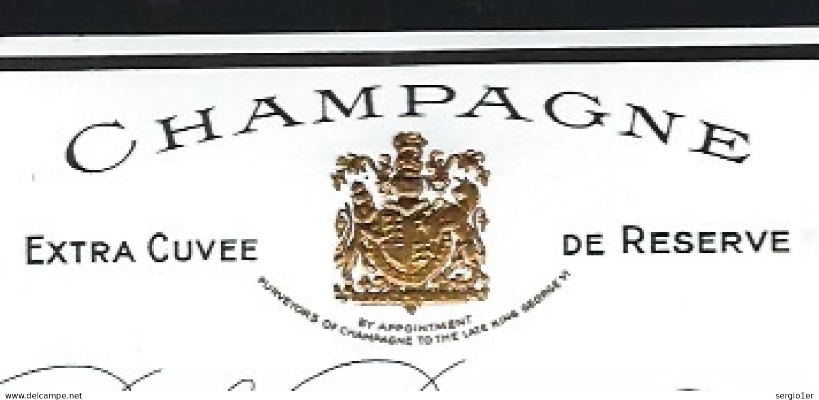 Etiquette Champagne Extra Cuvée De Réserve Extra Dry Millésime 1964 Pol Roger & Cie Epernay  Marne 51 - Champagne