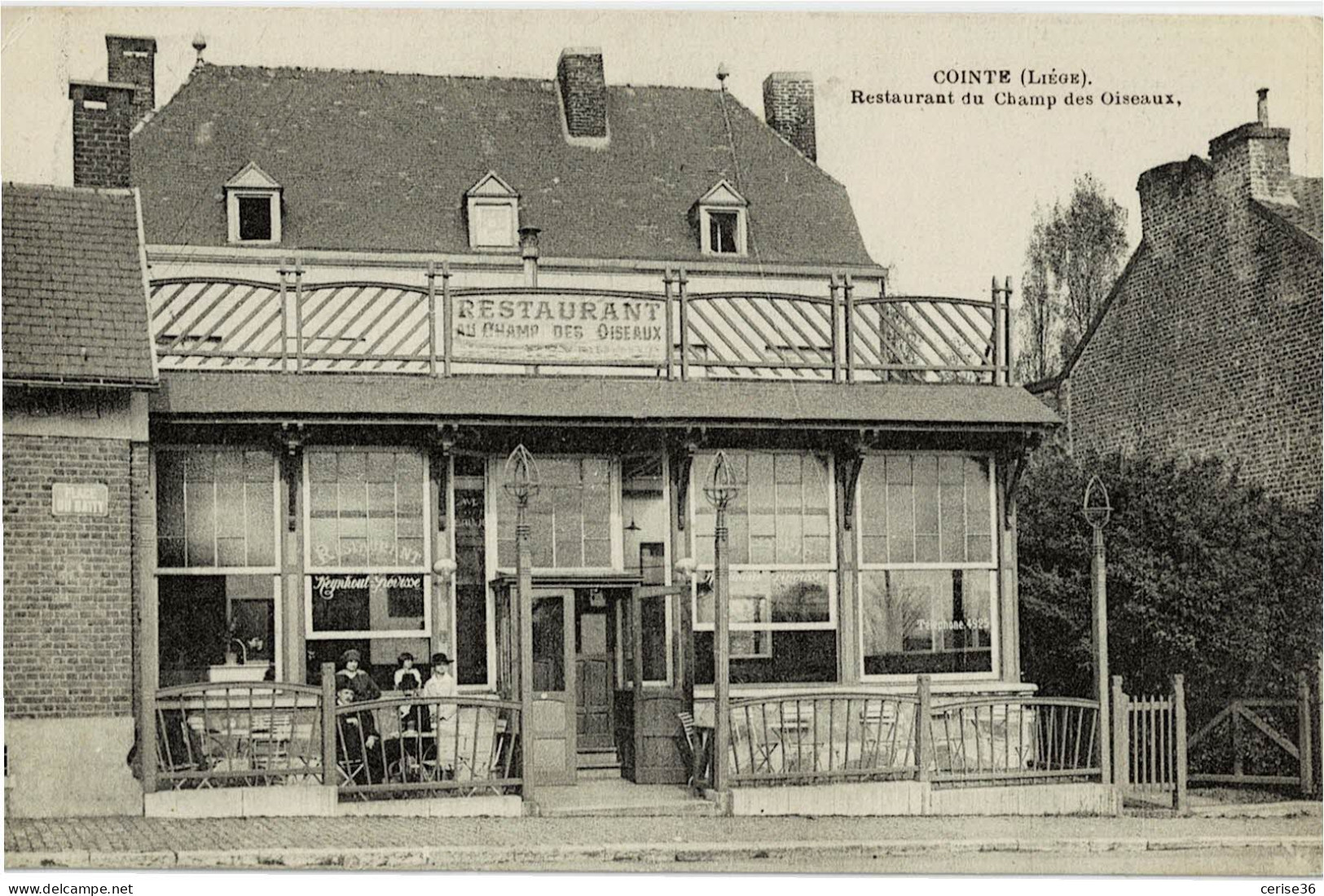 Cointe Restaurant Du Champ Des Oiseaux   Circulée En 1921 - Liege