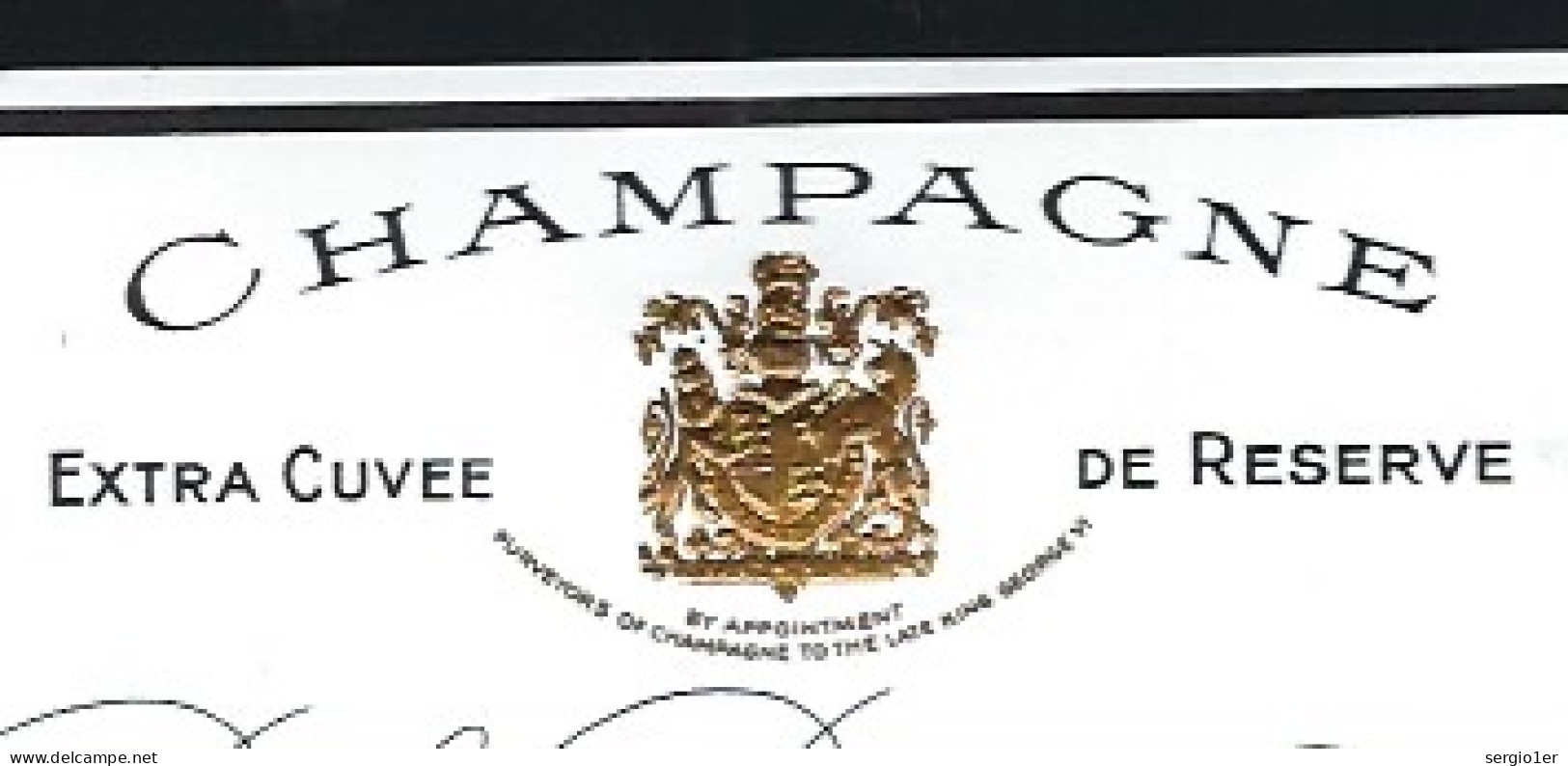 Etiquette Champagne Extra Cuvée De Réserve Extra Dry Millésime 1964 Pol Roger & Cie Epernay  Marne 51 Version2 - Champagner