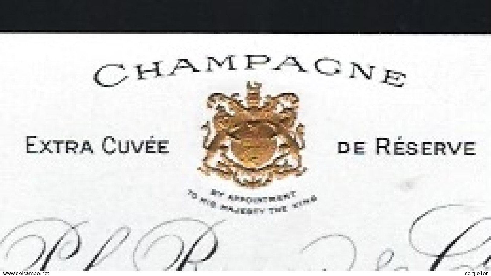 Etiquette Champagne Extra Cuvée De Réserve Pol Roger & Cie Epernay  Marne 51 - Champagner