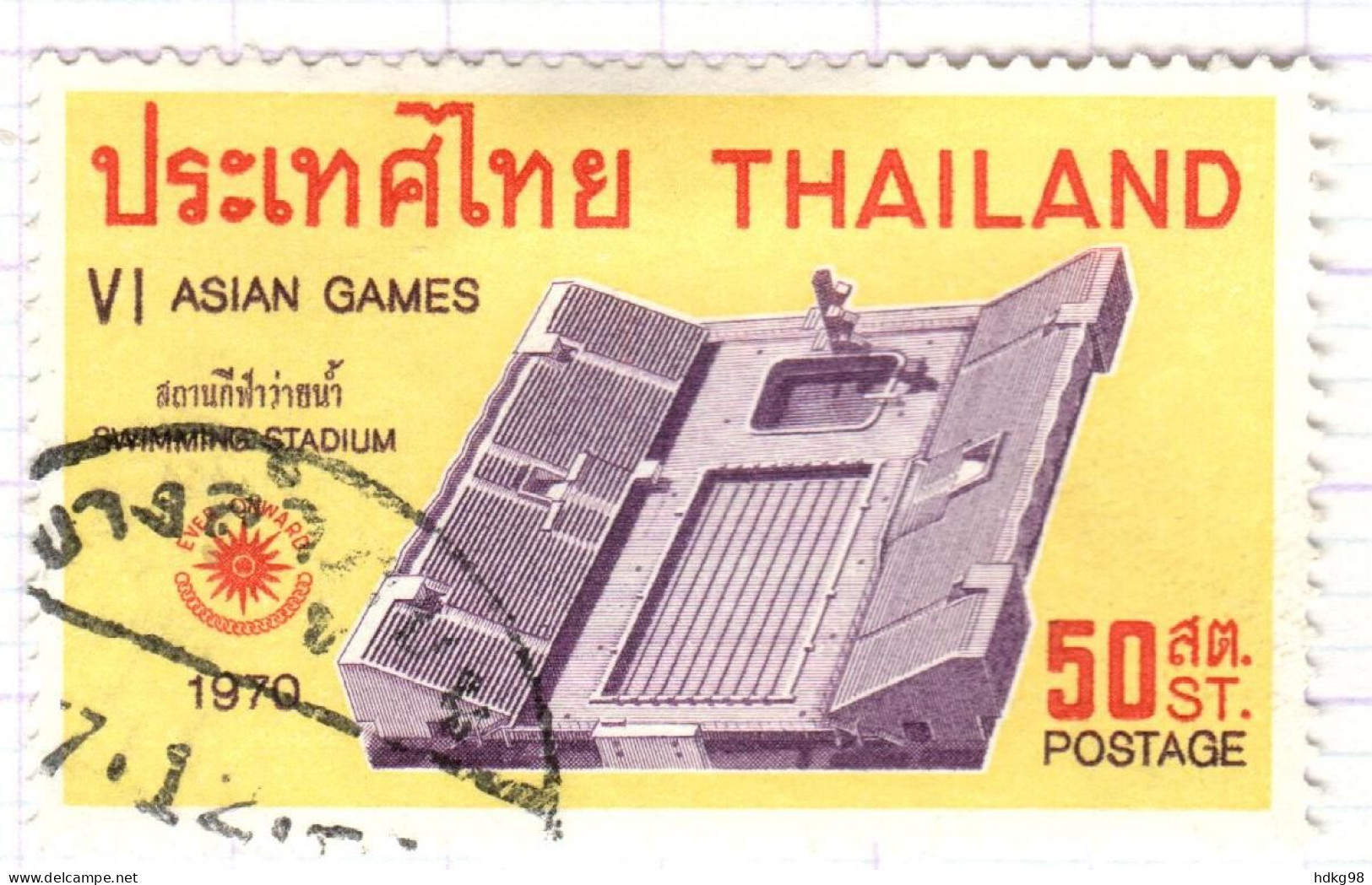 T+ Thailand 1970 Mi 569 Sportwettkämpfe - Thaïlande