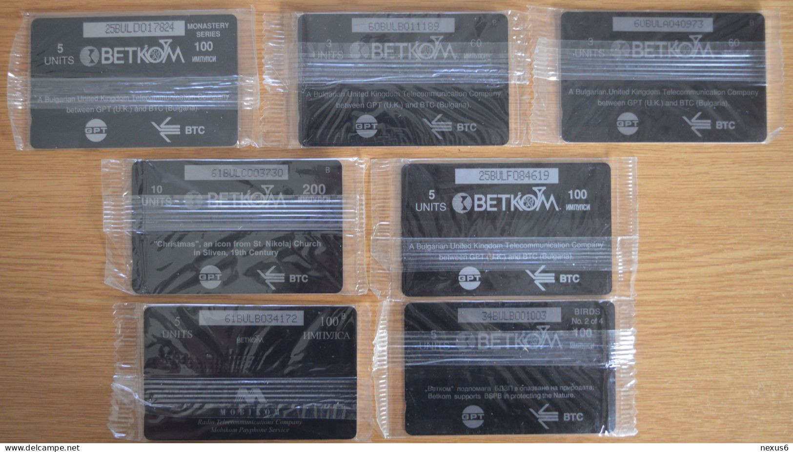 Bulgaria - Betkom (GPT) - 7 Various Different GPT Magnetics Mint In Blister - Bulgarien