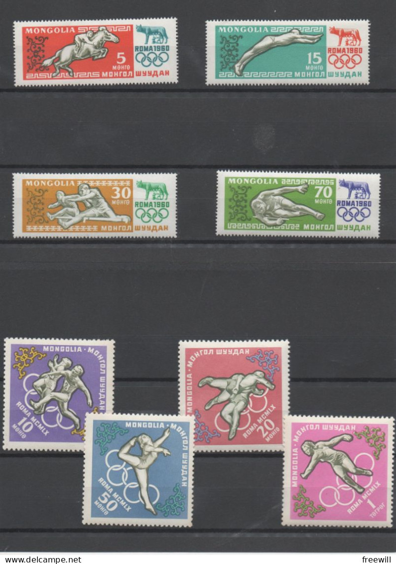 Mongolie Jeux Olympiques De Rome  1960 XXX - Mongolie