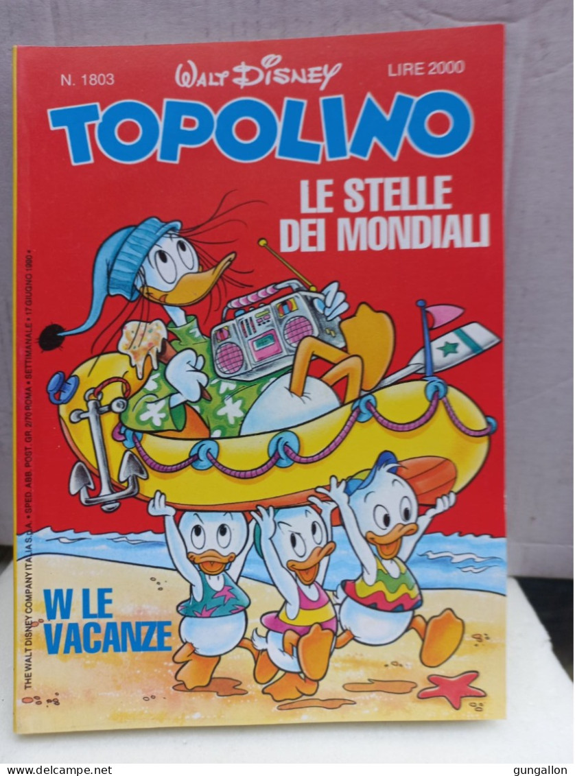 Topolino (Mondadori 1990) N. 1803 - Disney