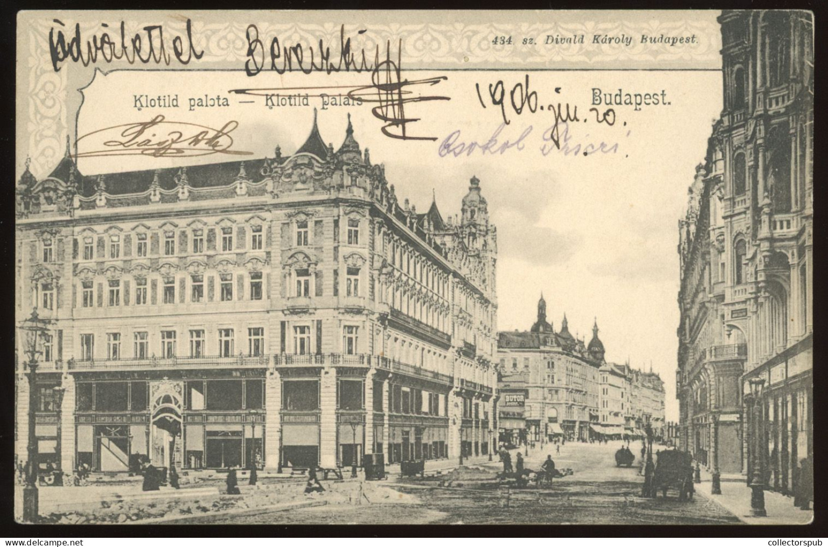 HUNGARY BUDAPEST 1906. Vintage Postcard - Hongrie
