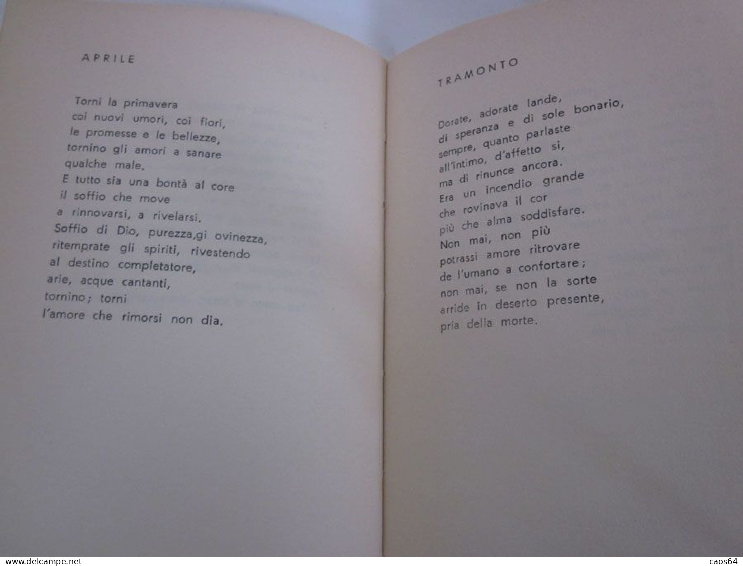 Antitesi Maria Carina Canobbio Gastaldi 1967 - Poesía