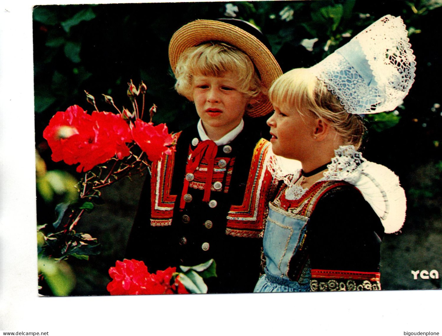 CP Enfants En Costume De PONT AVEN - Pont Aven