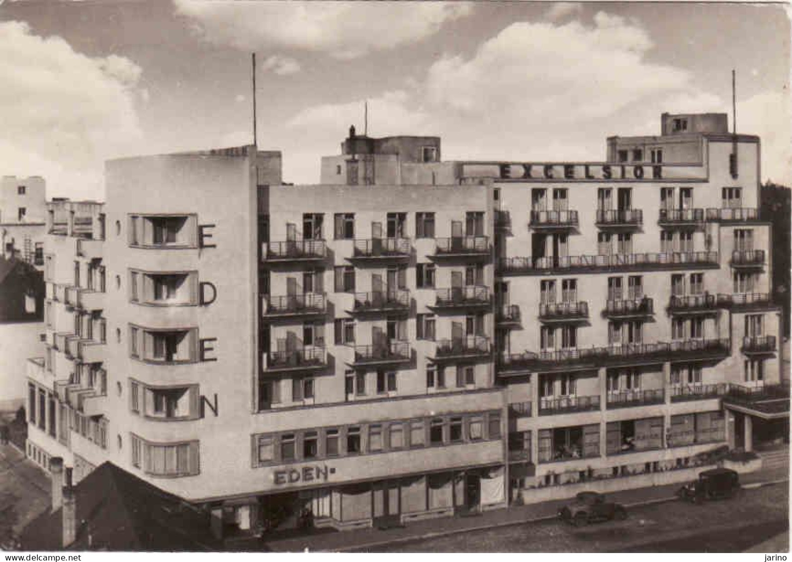 Slovakia, Piešťany, Hotely Eden A Excelsior, Used 1955 - Slovakia