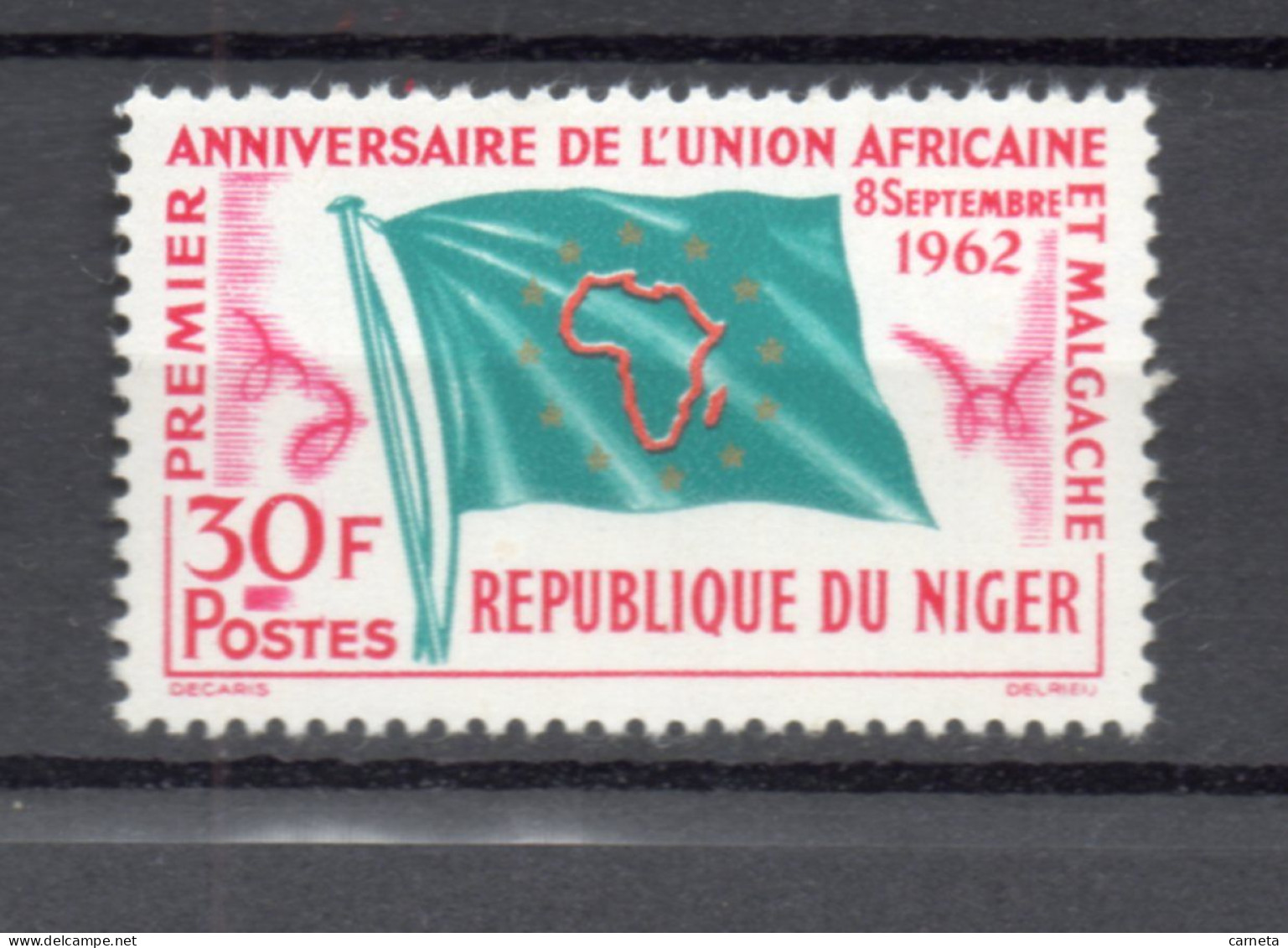 NIGER   N° 117    NEUF SANS CHARNIERE  COTE 1.20€    DRAPEAU UNION AFRICAINE - Niger (1960-...)