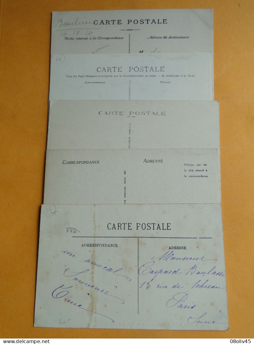 COTE D'AZUR -- Lot De 5 Cartes Différentes - Cueillette Des Violettes (2) - Jonquilles - Tubéreuses - Niçoise En Costume - Landwirtschaftl. Anbau