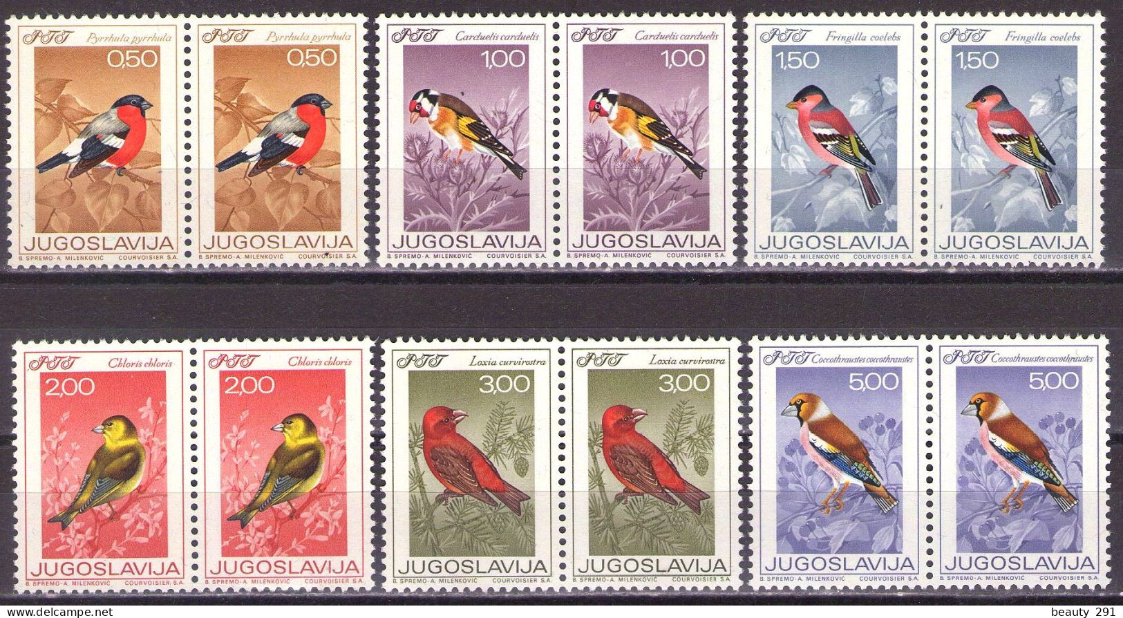 Yugoslavia 1968 - Animals (Fauna) - Birds - Mi 1274-1279 - MNH**VF - Neufs