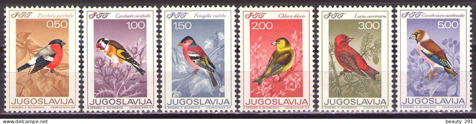 Yugoslavia 1968 - Animals (Fauna) - Birds - Mi 1274-1279 - MNH**VF - Nuovi