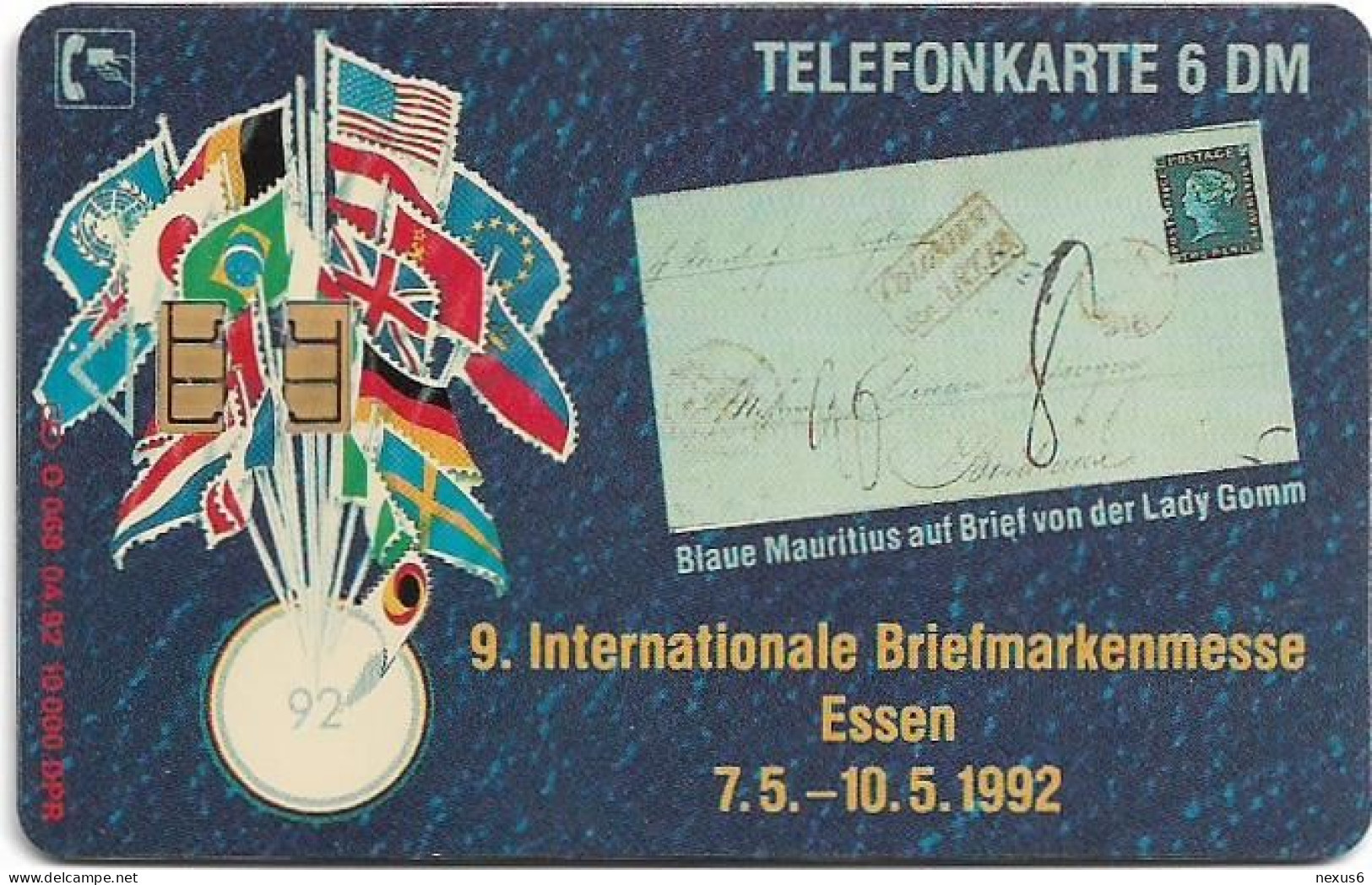 Germany - Briefmarkenmesse Essen '92 - 500 Jahre Entdeckung Amerikas - O 0068 - 04.1992, 6DM, 10.000ex, Used - O-Serie : Serie Clienti Esclusi Dal Servizio Delle Collezioni