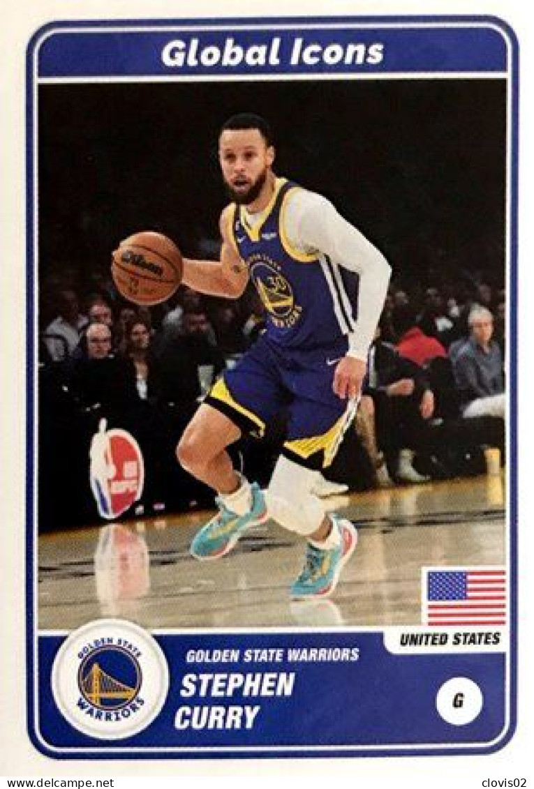 69 Stephen Curry - Global Icons - Panini NBA Basketball 2023-2024 Sticker Vignette - Autres & Non Classés