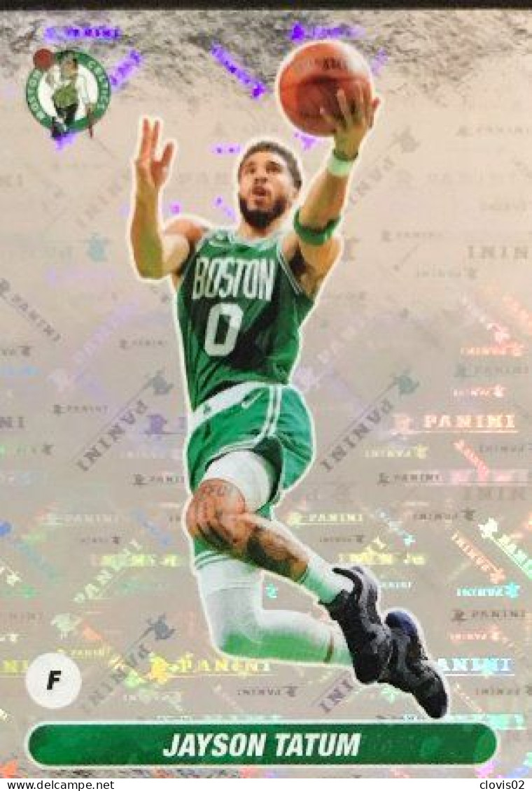 112 Jayson Tatum - Boston Celtics - Panini NBA Basketball 2023-2024 Sticker Vignette - Autres & Non Classés