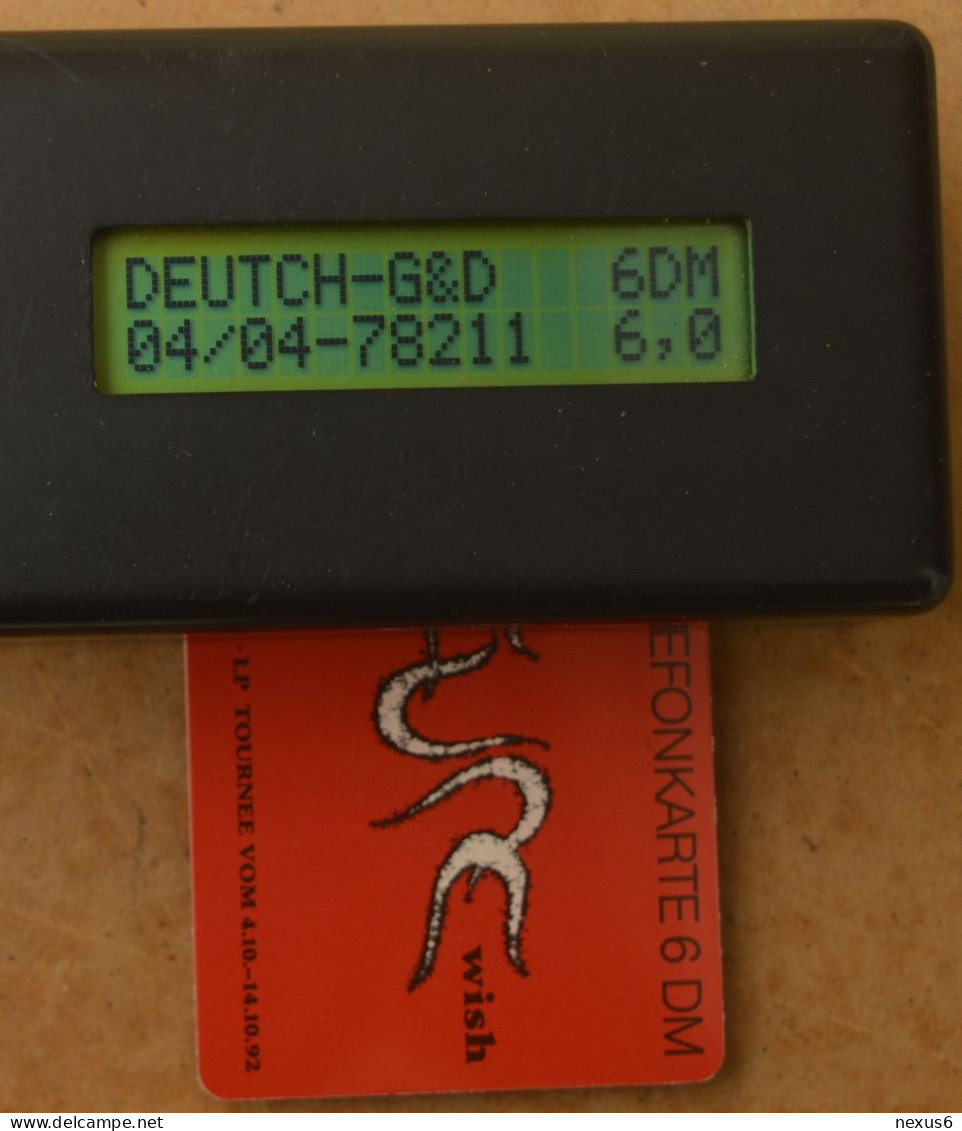 Germany - The Cure - Wish - O 0152 - 07.1992, 6DM, 5.000ex, Mint - O-Series : Customers Sets