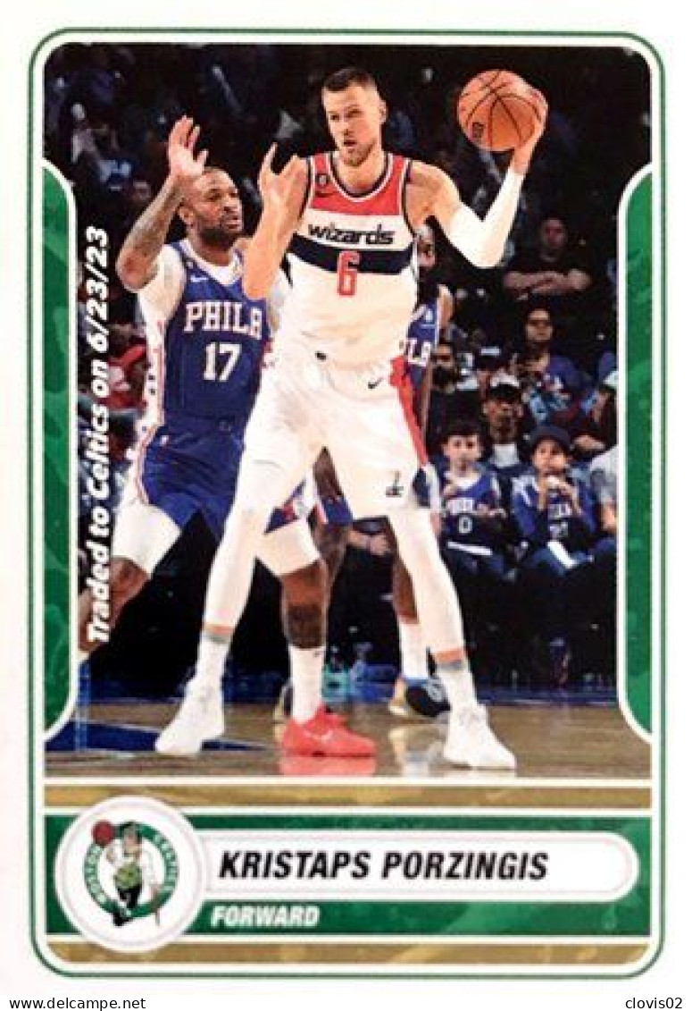 119 Kristaps Porzingis - Boston Celtics - Panini NBA Basketball 2023-2024 Sticker Vignette - Autres & Non Classés