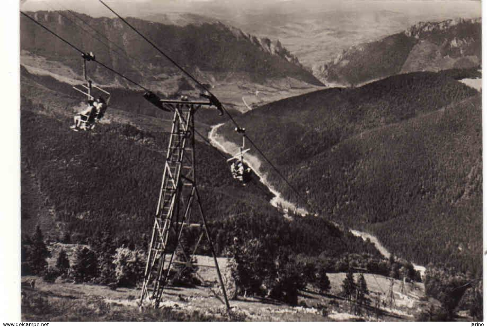 Slovakia, Mala Fatra, Vrátna, Výtah Na Chleb, Cableway, Used 1954 - Slovakia