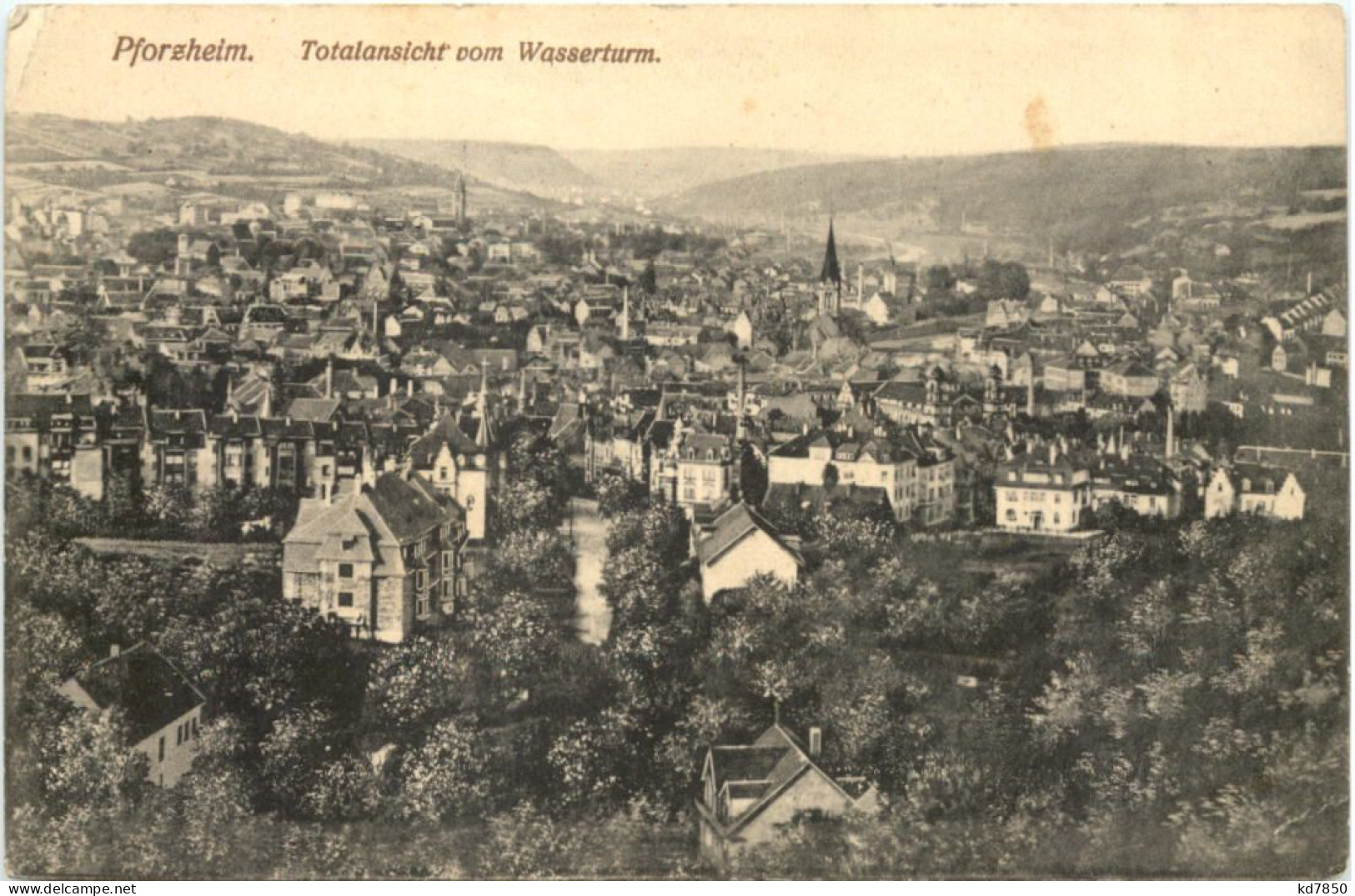 Pforzheim - Totalansicht Vom Wasserturm - Pforzheim