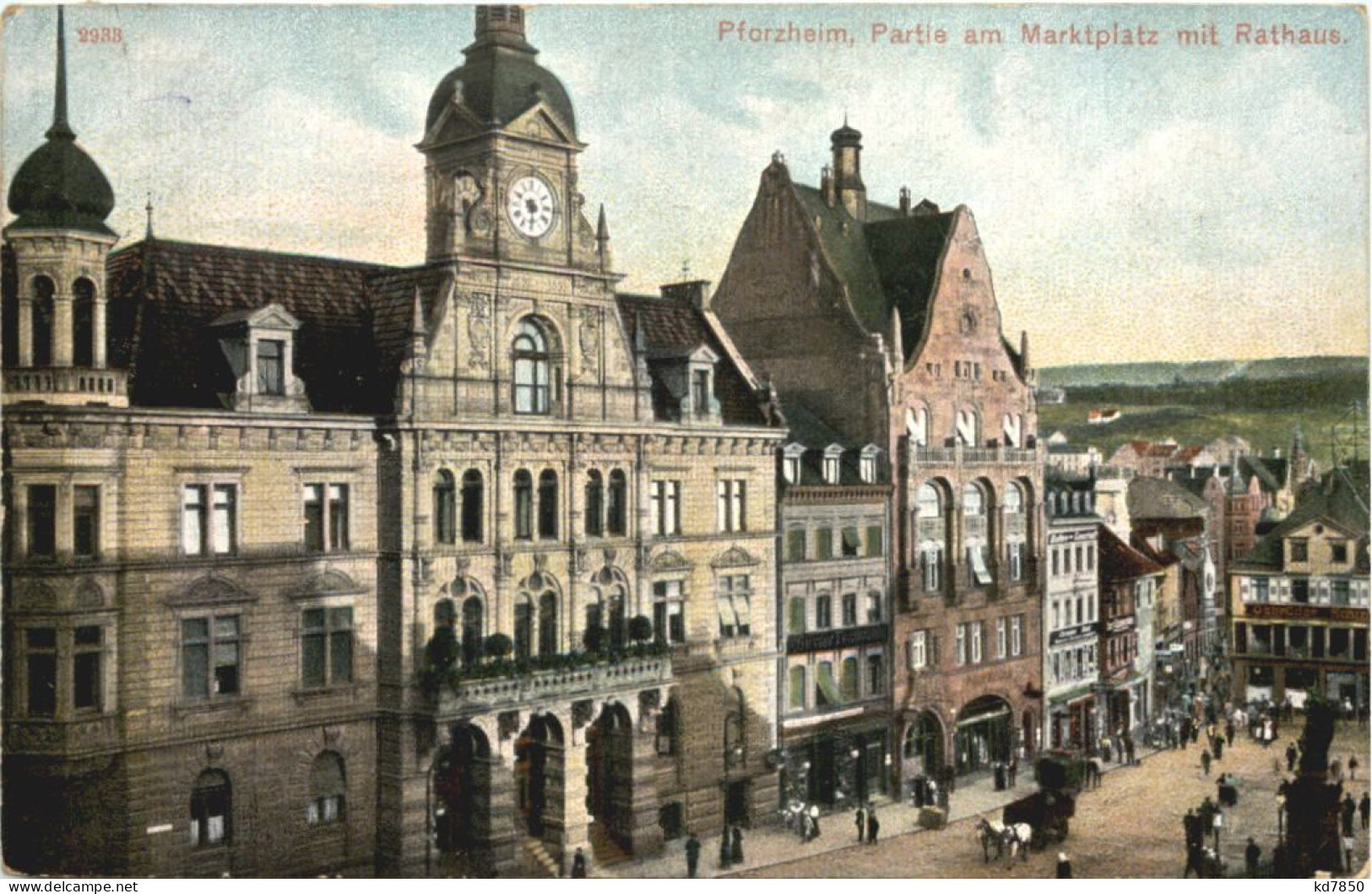 Pforzheim - Partie Am Marktplatz Mit Rathaus - Pforzheim