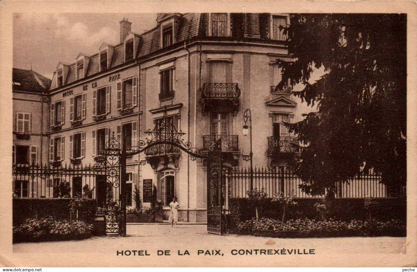 N°2969 W -cpa Contrexeville -hôtel De Da Paix- - Contrexeville